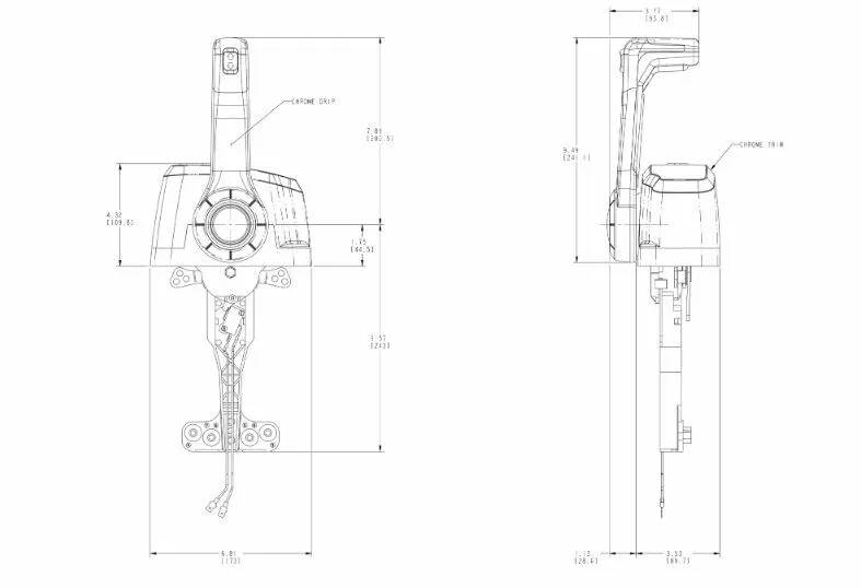 Seastar Solutions Einhebelschaltung Trimschalter