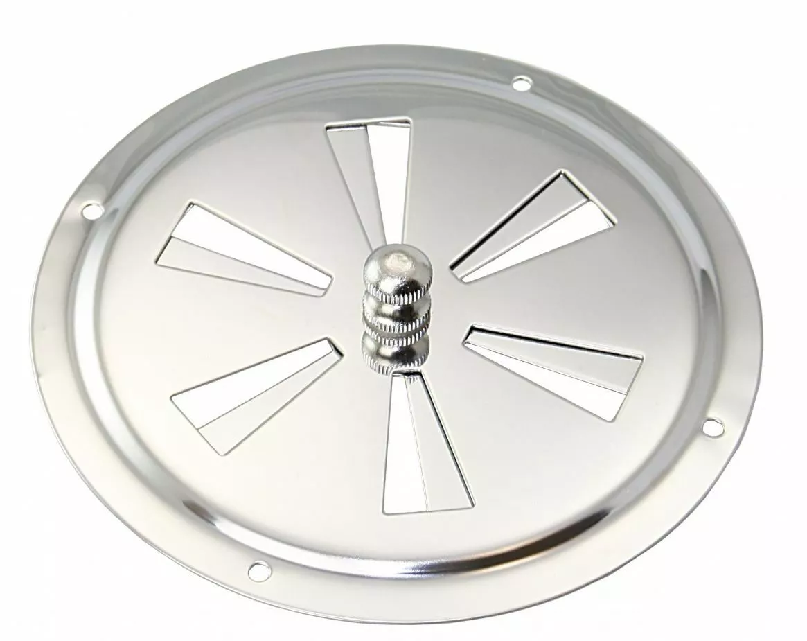 Lüfterrosette Edelstahl/Messing