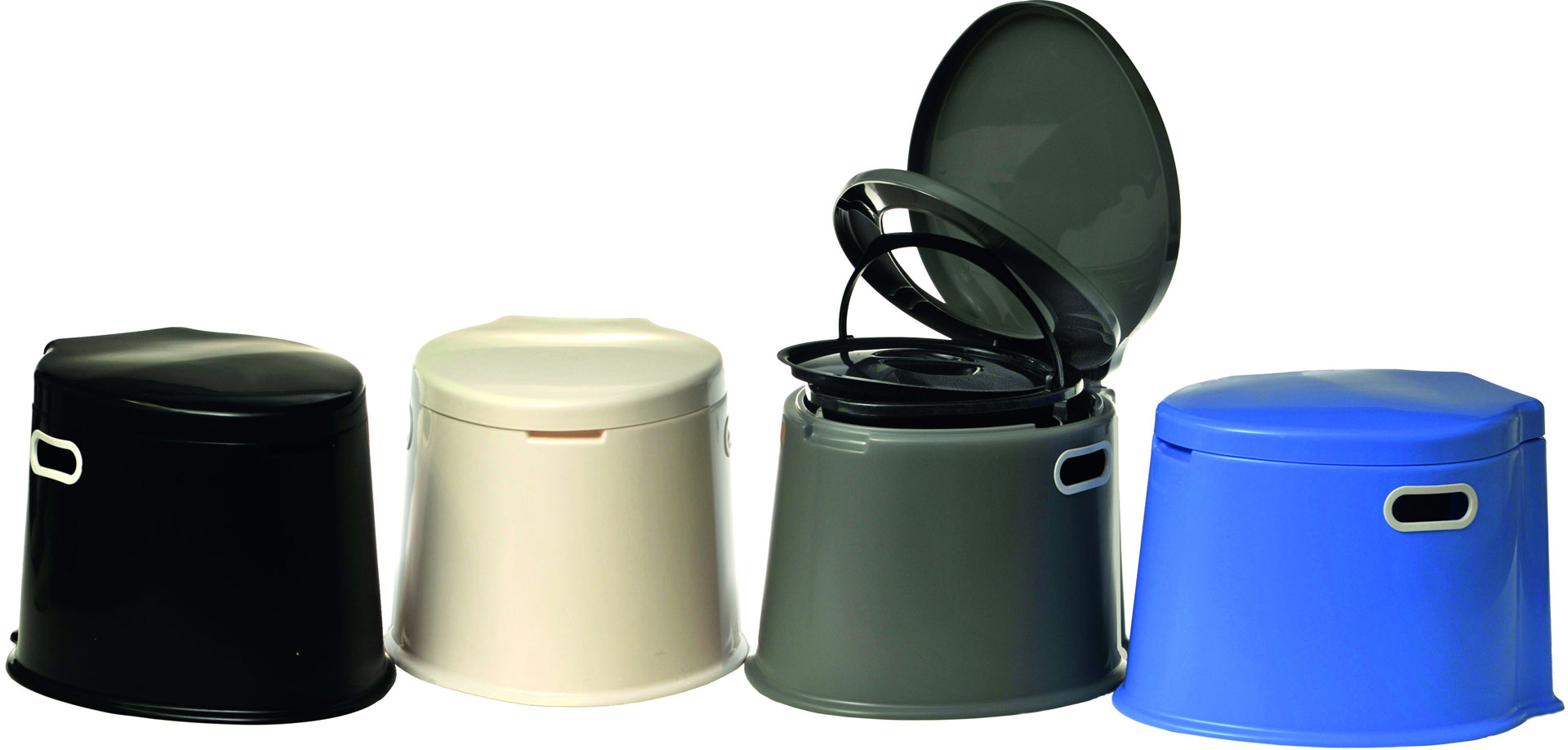 Yachticon Camping Eimer Toilette tragbar weiß 7 l