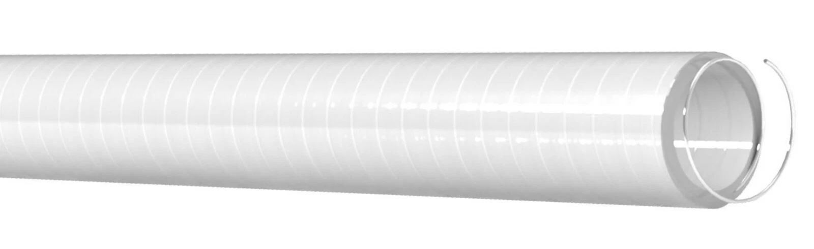 Fäkalienschauch, Toilettenschlauch weiß PVC