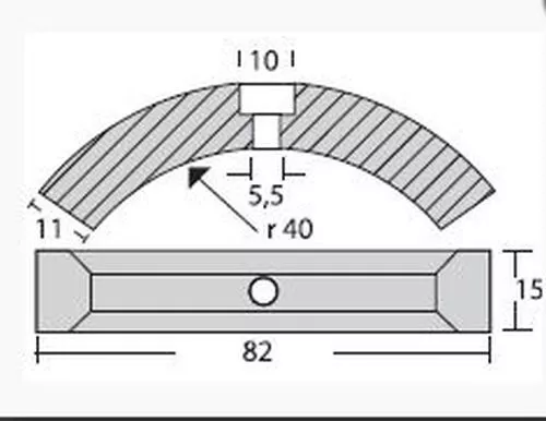 Zinkanode Volvo Penta Faltpropeller 3858399